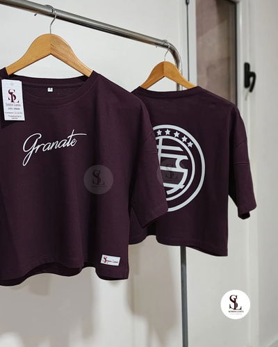 Crop Top Over Granate 