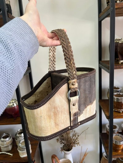 MATERA CUERO CRUDO EXCLUSIVA "MANCHAS"