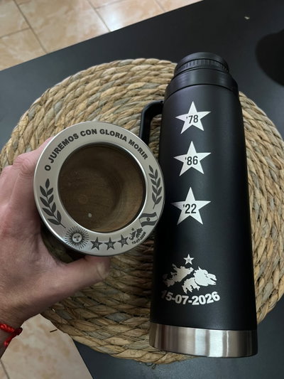 COMBO TERMO + MATE AFA ESTRELLAS