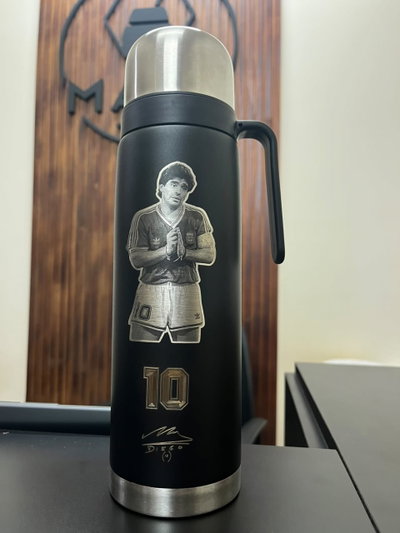 TERMO MARADONA FOTOGRABADO