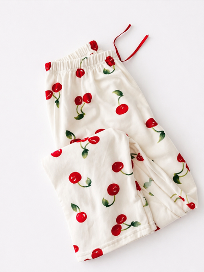 PANTALON PLUSH CHERRY BLANCO