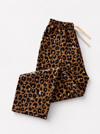 PANTALON PLUSH ANIMAL PRINT