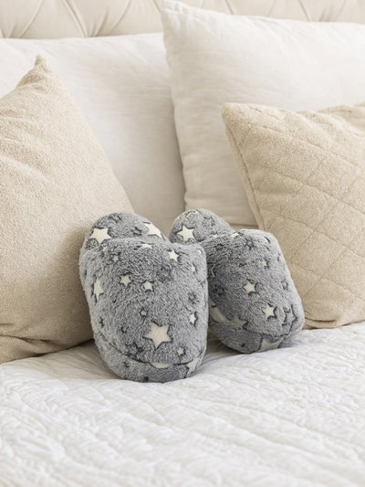 PANTUFLONES SHINE GRIS