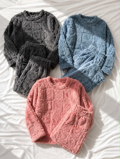 PIJAMA POLAR SOFT CORAZONES