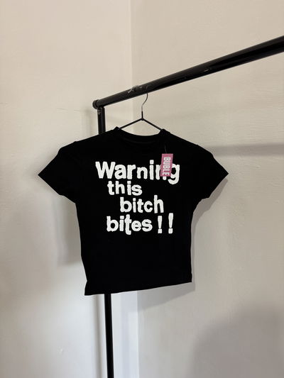 BABY TEE WARNING
