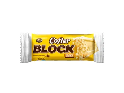 2 un CHOCOLATE BLOCK BLANCO 38g