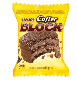 ALFAJOR BLOCK TRIPLE  3 UNIDADES