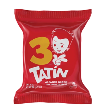 ALFAJOR TATIN TRIPLE NEGRO 5 UNIDADES