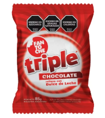 ALFAJOR FANTOCHE NEGRO TRIPLE 3 UNIDADES