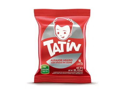 ALFAJOR TATIN SIMPLE NEGRO 6 UNIDADES 