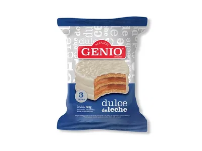 ALFAJOR GENIO BLANCO 60g X CAJA 24UNID