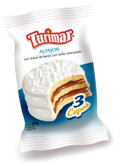 ALFAJOR TURIMAR BLANCO  TRIPLE Caja 24 unid 