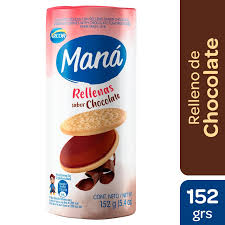 2 Galletas mana rellena chocolate