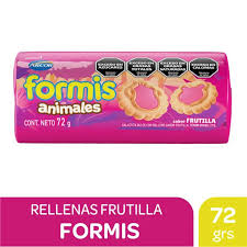 3 Galletas formis frutilla x72 gr
