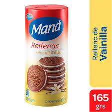 2 Galletas mana rellena vainilla