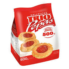 Galletas trio pepas x500gr 