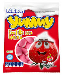 Yummy frutilla con crema x 500gr 