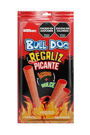 3 Bull dog regaliz picante x75gr