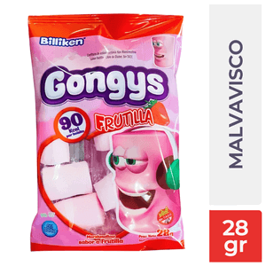 Malvavisco Gongys frutilla x28gr
