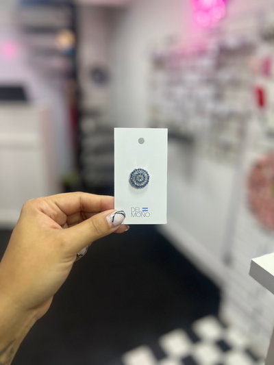 Escarapela circular brillitos🇦🇷