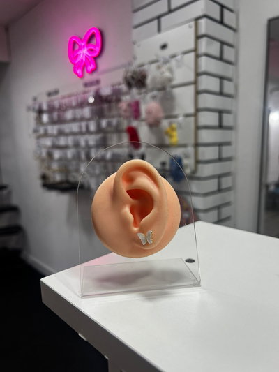 Aros mariposa dorado