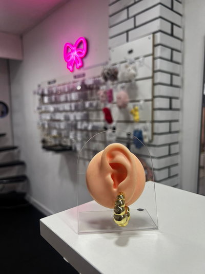 Aros extra chunky dorado