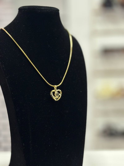 Collar "Te amo" dorado