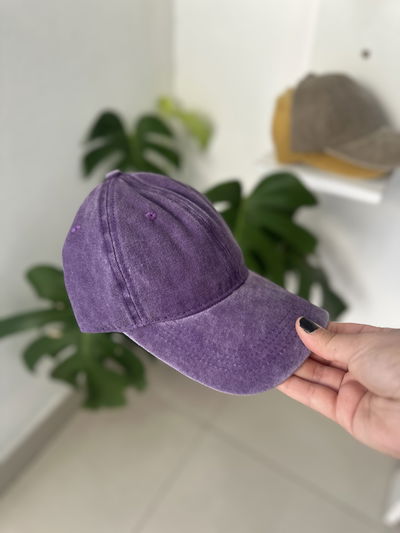 Gorra prelavada - violeta