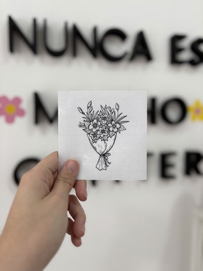 Sticker atrapasol - ramo de flores
