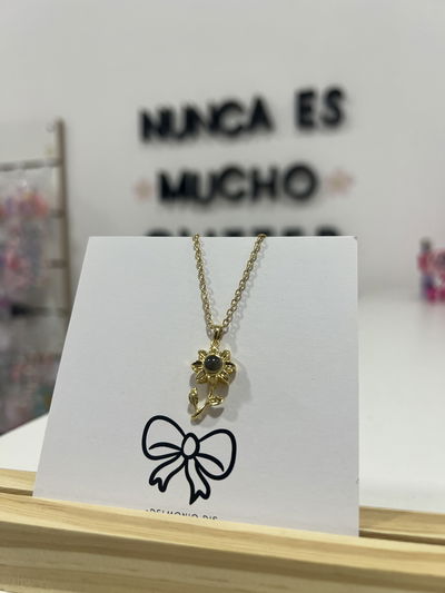 Collar te amo en 100 idiomas | girasol
