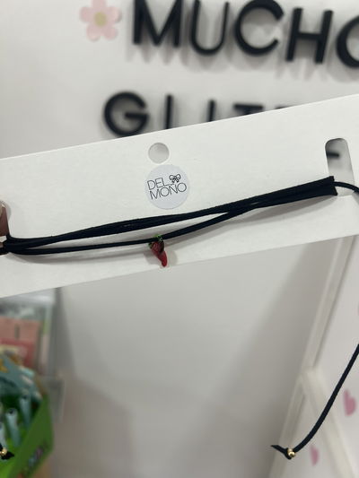 Chocker dorado gamuza | picante