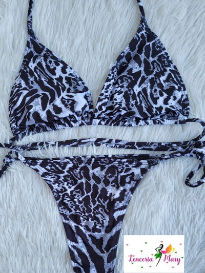 Bikini animal gris