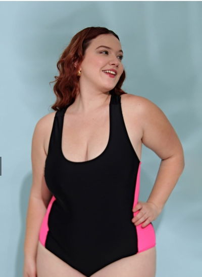 Enteriza deportiva  rosa fuerte