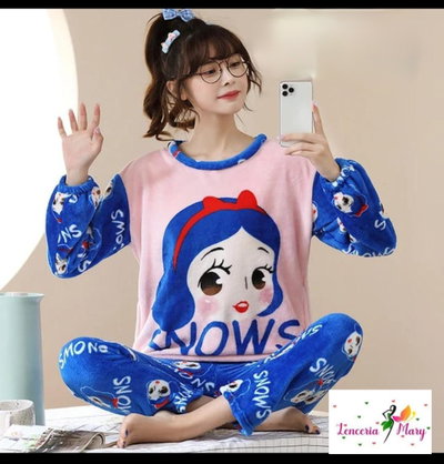 pijama plush mujer