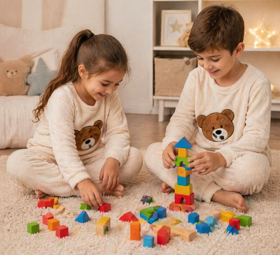 pijama plush blanco