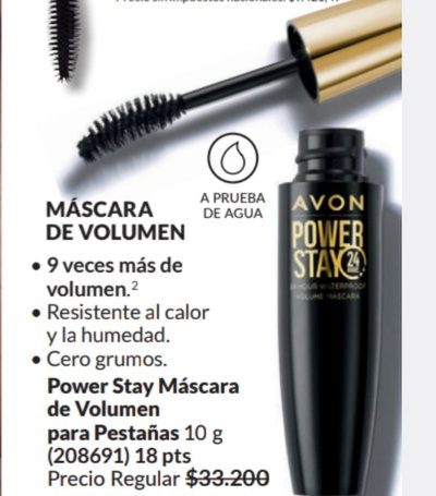 Máscara power stay