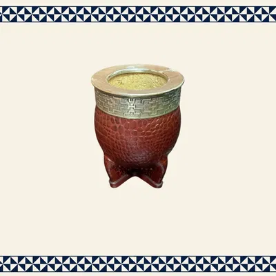 Mate Imperial Croco Virola de Alpaca Liso 