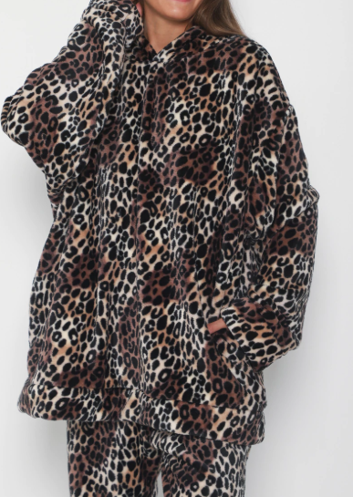 Pijama polar soft print oscuro