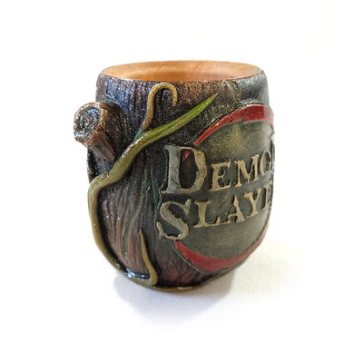 Mate Artesanal Algarrobo Demon Slayer