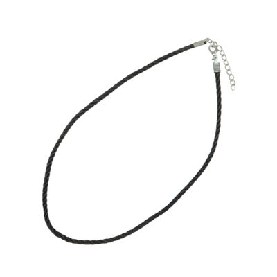 Collar hilo trenzado brillante 