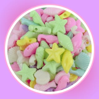 Plastico infantil pastel marinos surtido x 50g