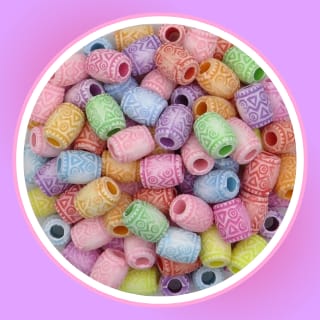 Plastico Infantil Fondo Rosa Pasante x 50g