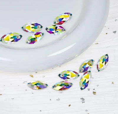 Gema Tornasolada 6x12mm x 100 unidades