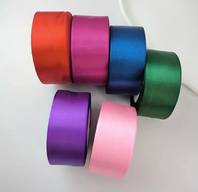 Cinta De Raso 2.5 Cm x 22mt aprox (elegir color)