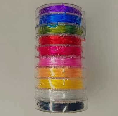 Pack 10 rollos de tanzas multicolor (10 metros cada rollo)