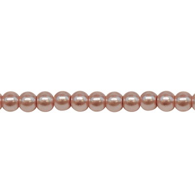 Perlas de vidrio perladas 8mm (100u aprox)
