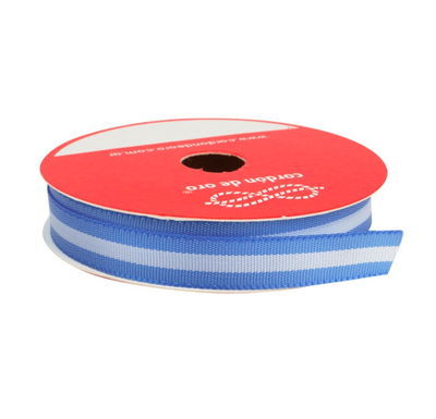Cinta de poliéster, 1cm bandera argentina x 10 metros