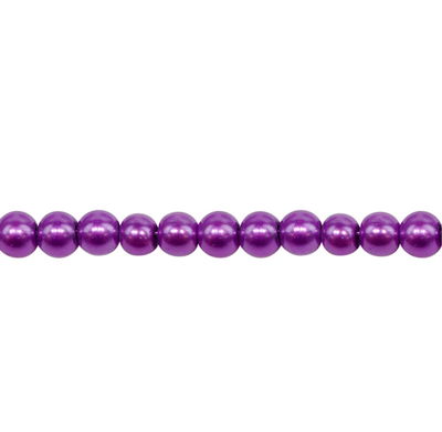 Perlas de vidrio perladas 8mm (100u aprox)