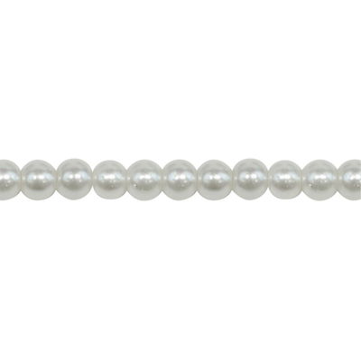 Perlas de vidrio perladas 8mm (100u aprox)
