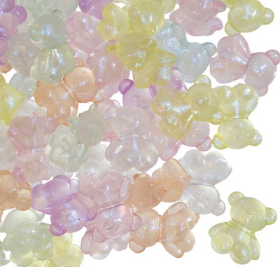 brillan en la oscuridad, ositos multicolor (50g)
